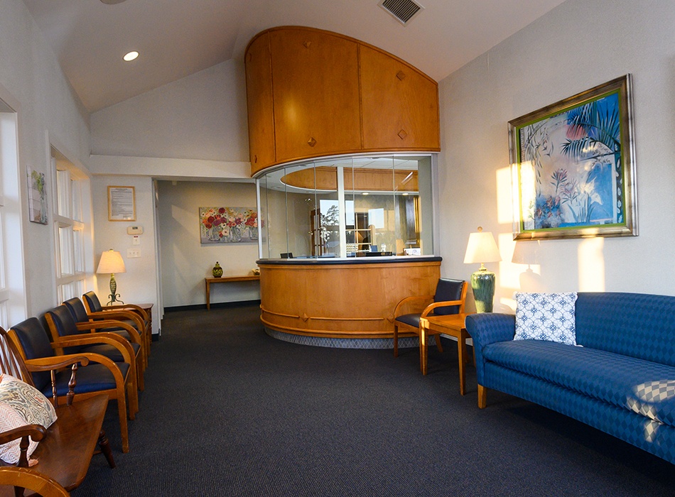 Dental office waiting room