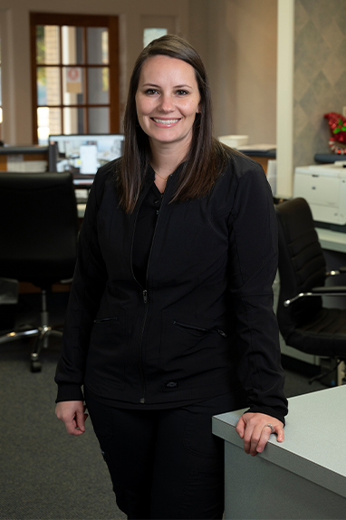 Dental office manager Kayla
